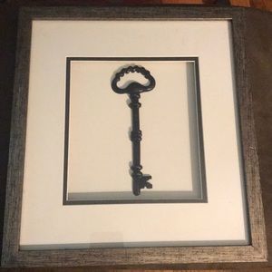 Framed key wall accent